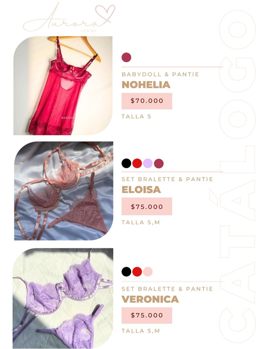 BabyDoll & Pantie + Set Bralette & Pantie