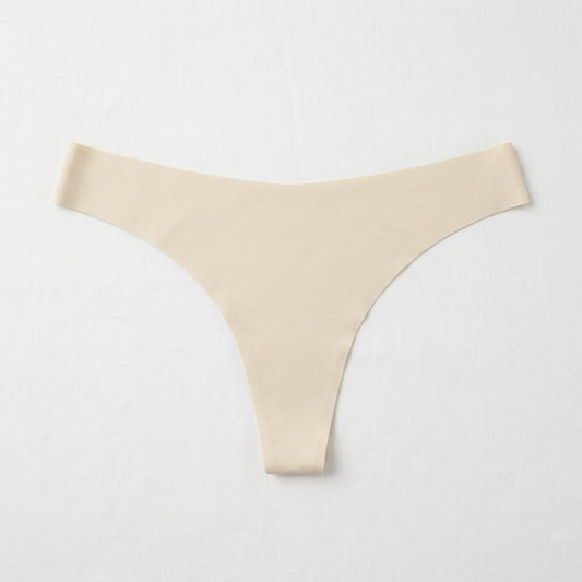 Panty invisible sin costuras color champagne con corte láser — Aurora Femme