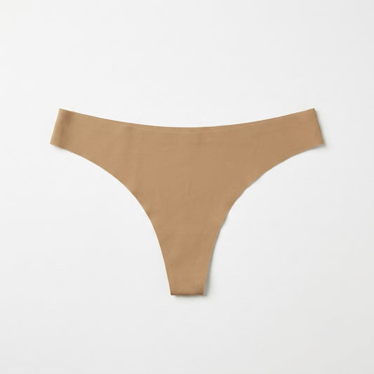 Panty invisible sin costuras color avellana con corte láser — Aurora Femme