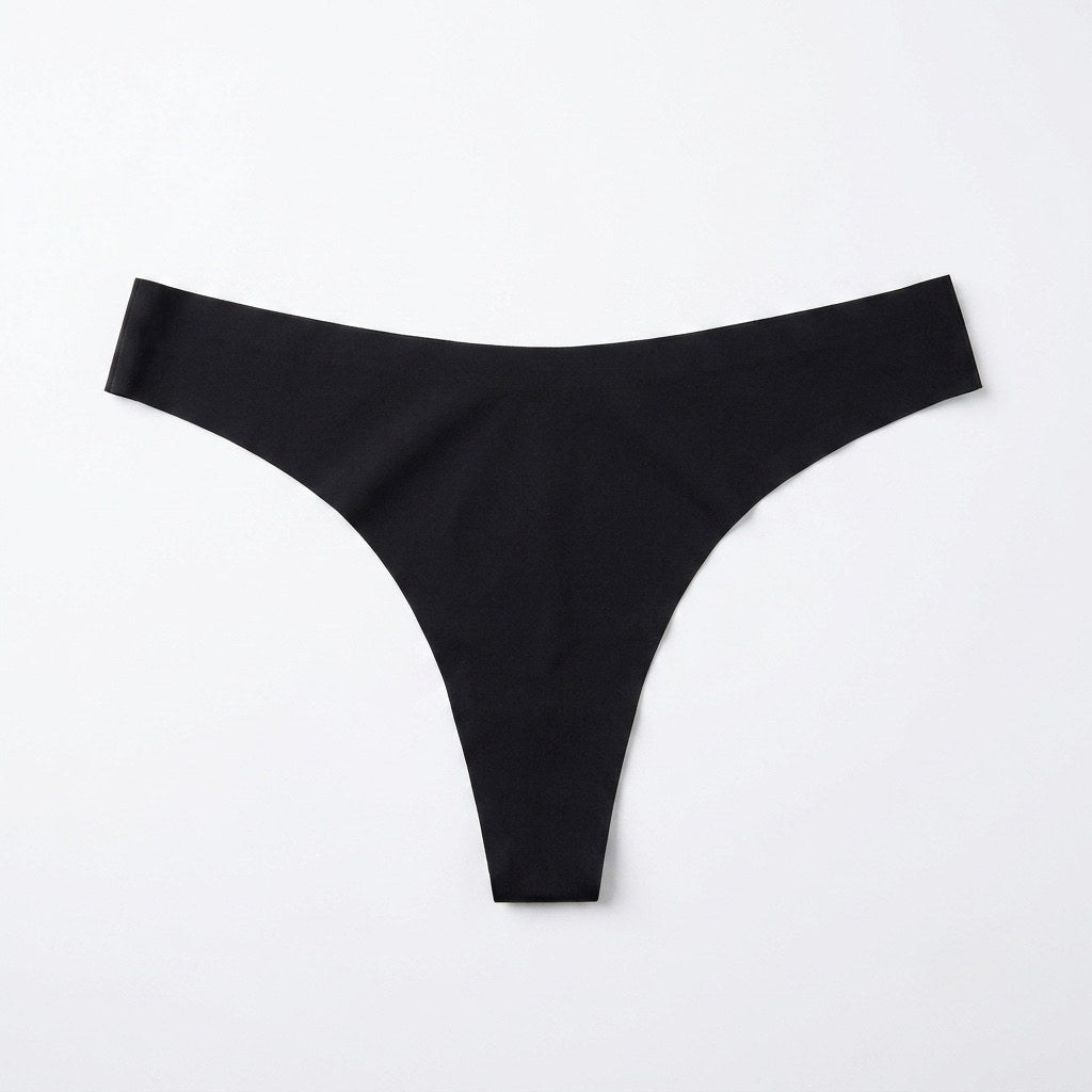 Panty invisible sin costuras color negro con corte láser — Aurora Femme